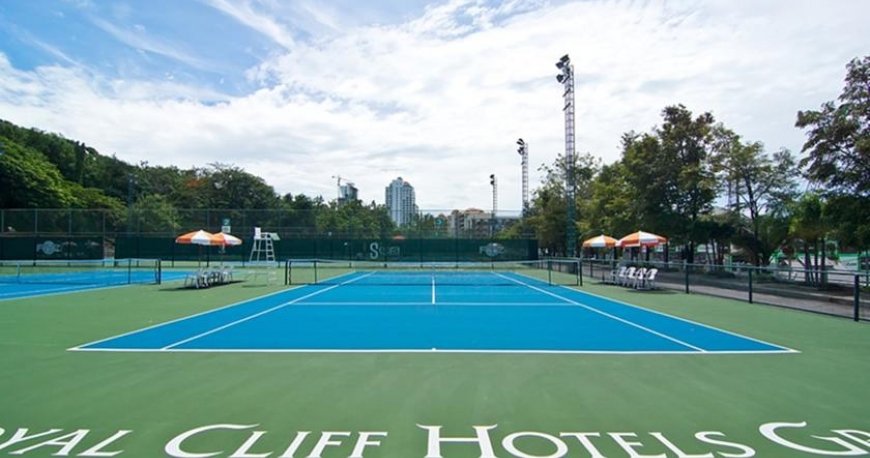 زمین تنیس هتل رویال کلیف پاتایا زمین تنیس هتل رویال کلیف پاتایا