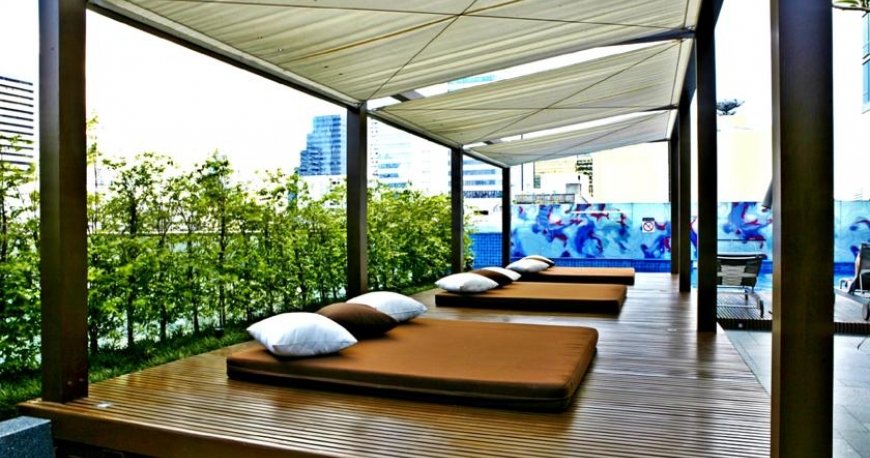 استخر هتل لمریدین بانکوک استخر هتل لمریدین بانکوک