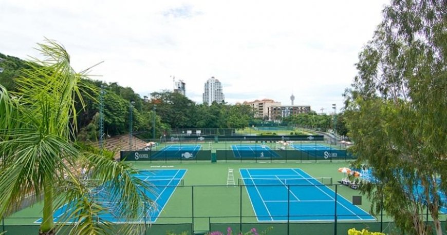 زمین تنیس هتل رویال کلیف پاتایا زمین تنیس هتل رویال کلیف پاتایا